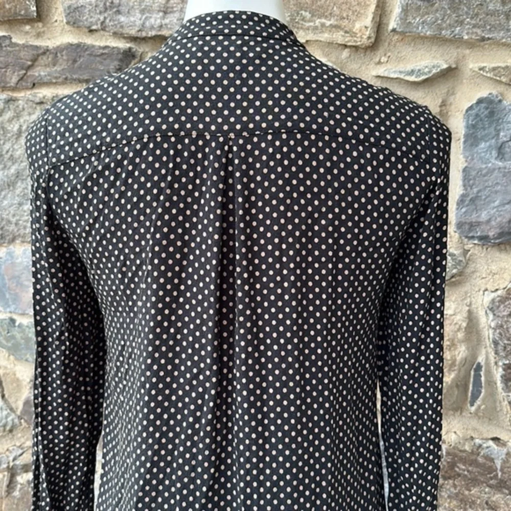 Madewell Long-Sleeve Polka Dot Tunic Dress size small